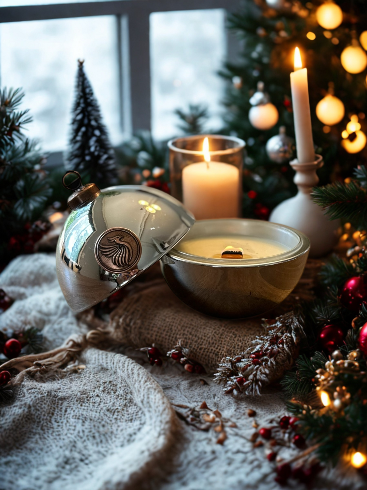 Rosé de Luxe - 6.5 oz Ornament Candle