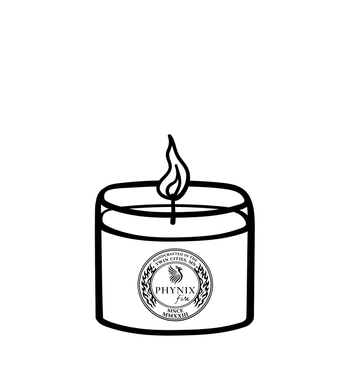 MAGNUS 12 oz candle β size illustration