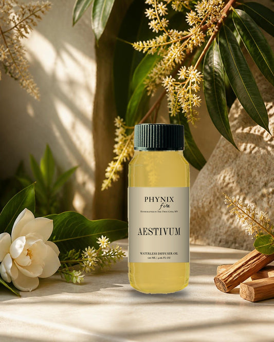 AESTIVUM Waterless Diffuser Oil in its fragrance world