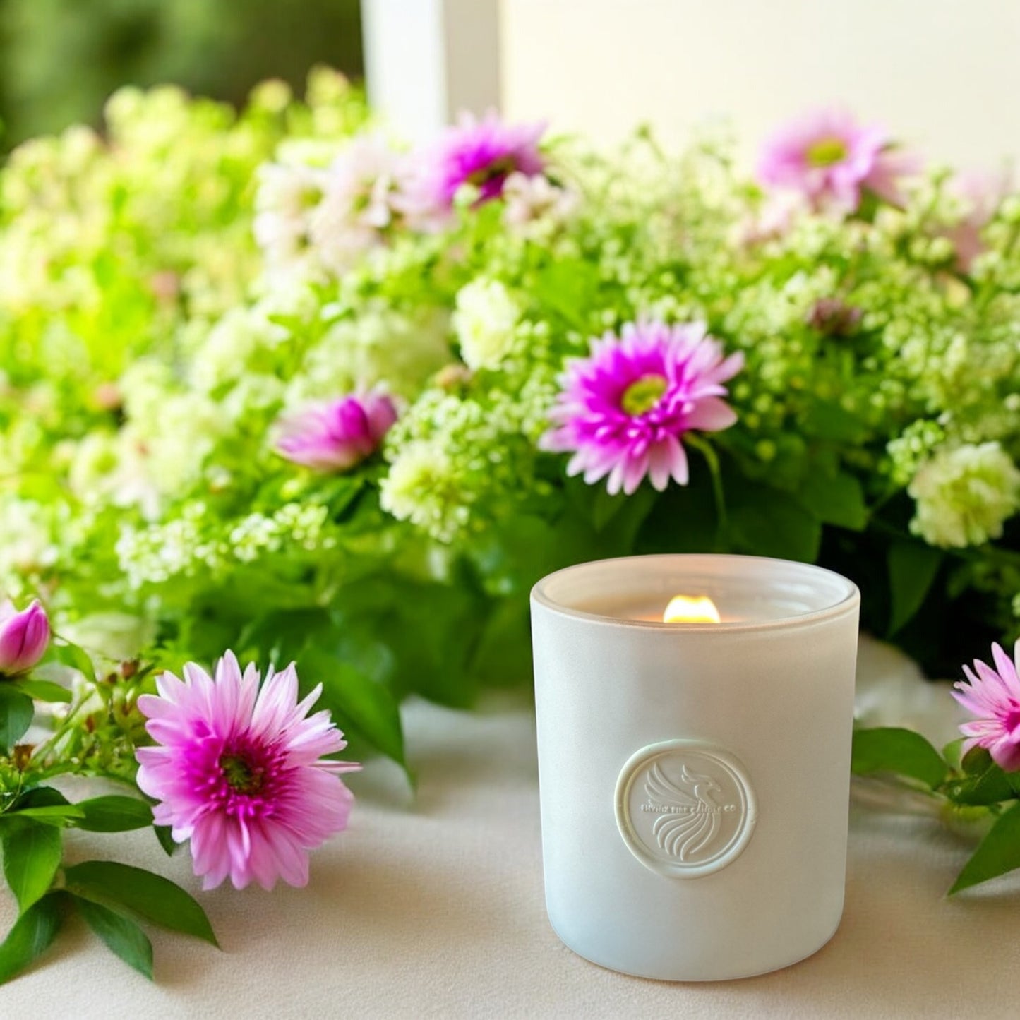 Pink Petals - 12 oz Refillable Candle