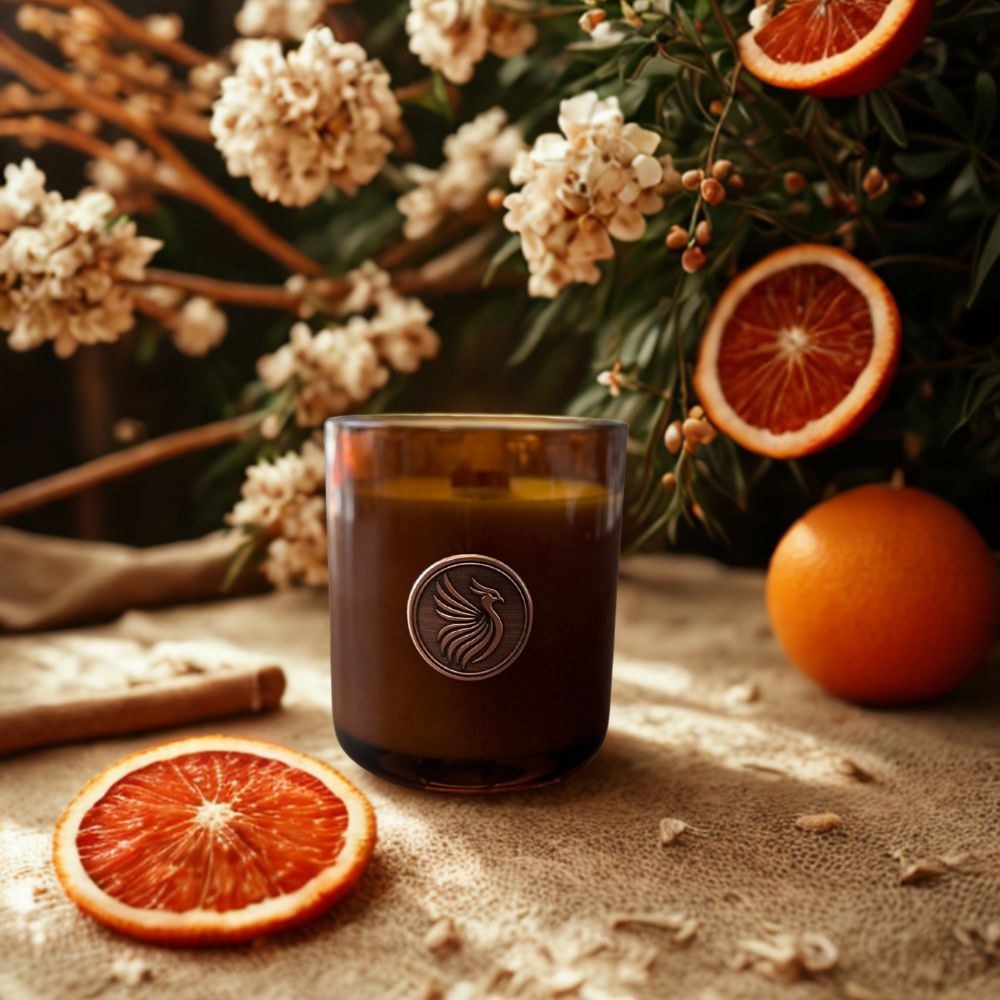 Crimson Glow - 12 oz Refillable Candle