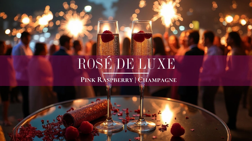 Rosé de Luxe Candle | Champagne & Pink Raspberry Luxury Fragrance ...