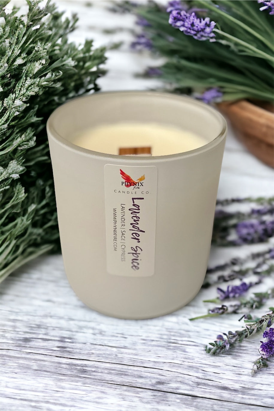 Lavender Spice - 12 oz Candle - Lavender | Sage | Cypress