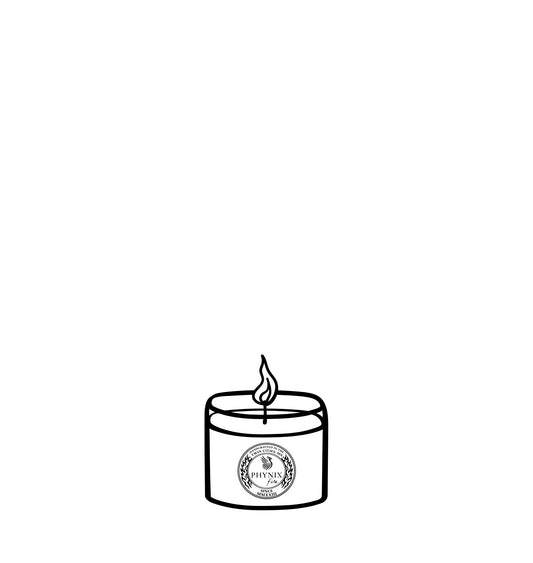 MINIMUS 2.5 oz candle — size illustration