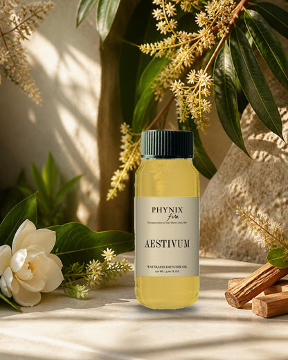 AESTIVUM Waterless Diffuser Oil in its fragrance world
