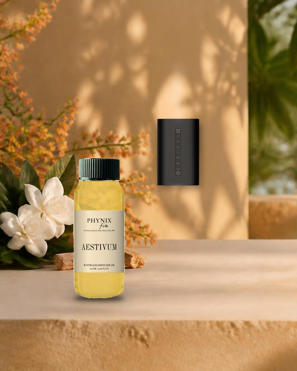 AESTIVUM Waterless Diffuser Oil with the wall-mounted Waterless Diffuser MINI