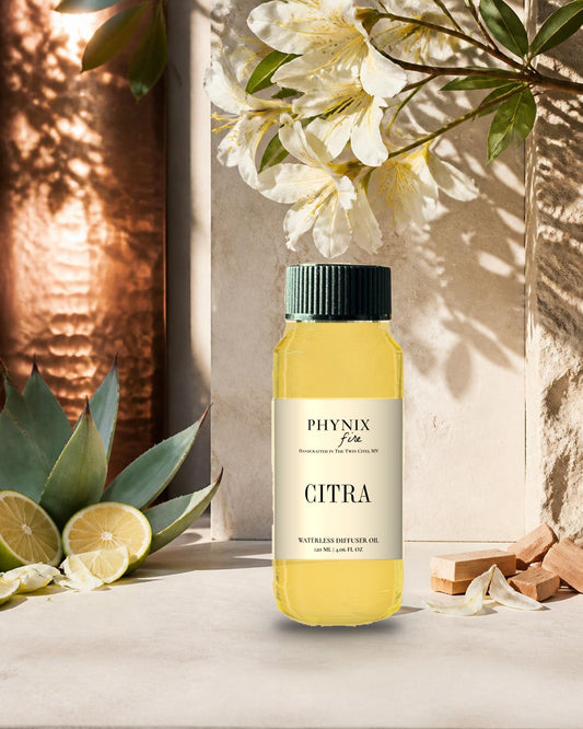 CITRA Waterless Diffuser Oil in its fragrance world