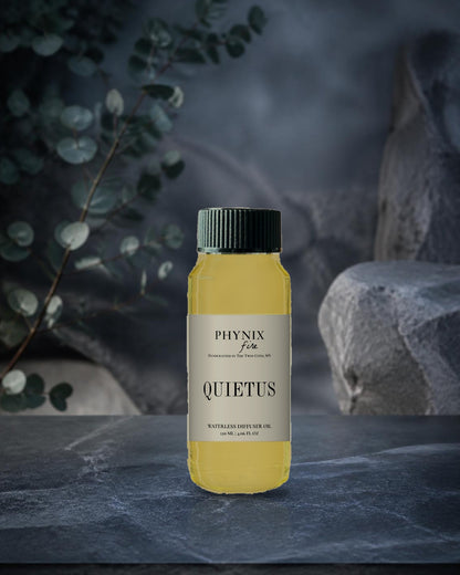 QUIETUS Waterless Diffuser Oil in its fragrance world