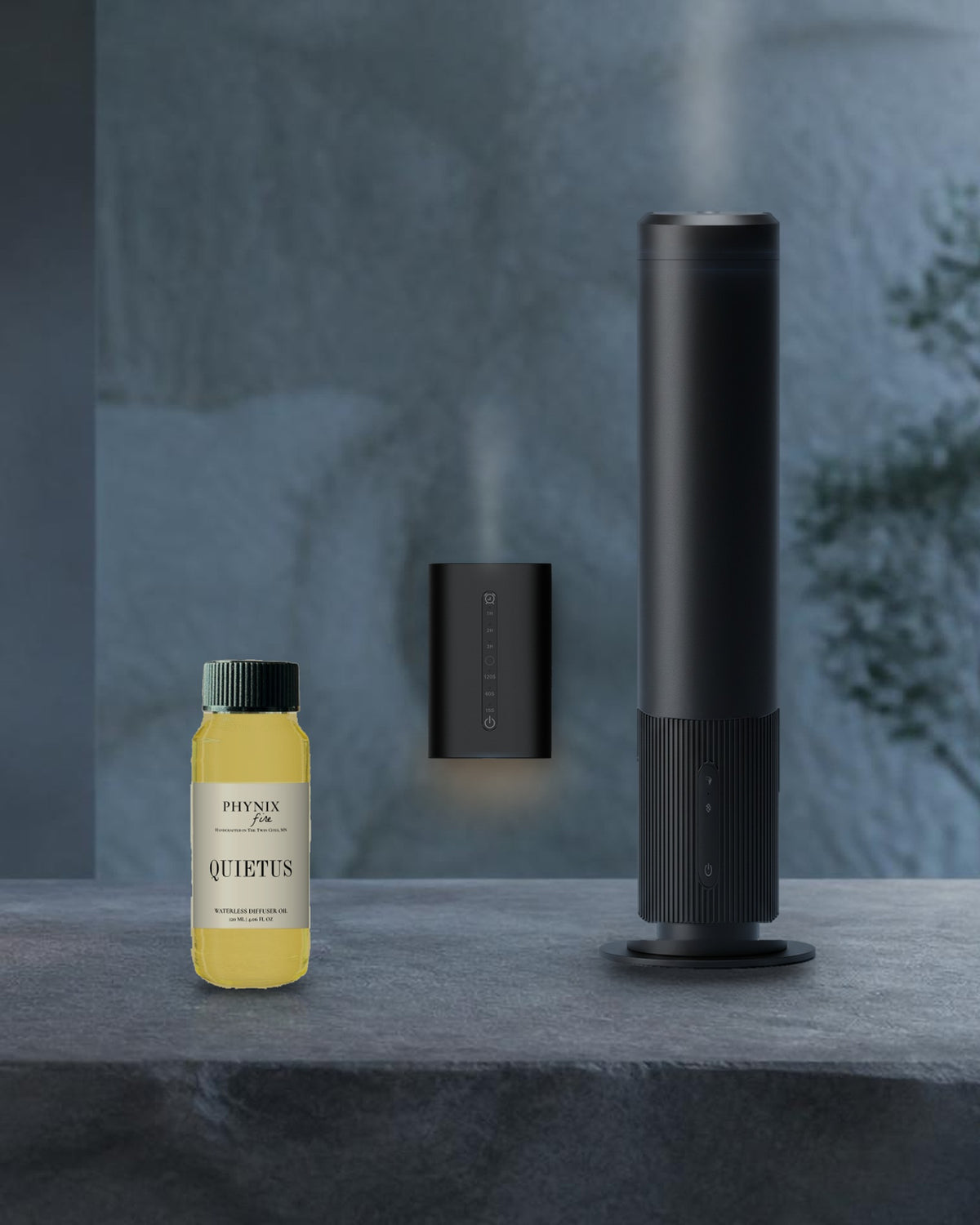 QUIETUS Waterless Diffuser Oil with the Waterless Diffuser PRO and MINI