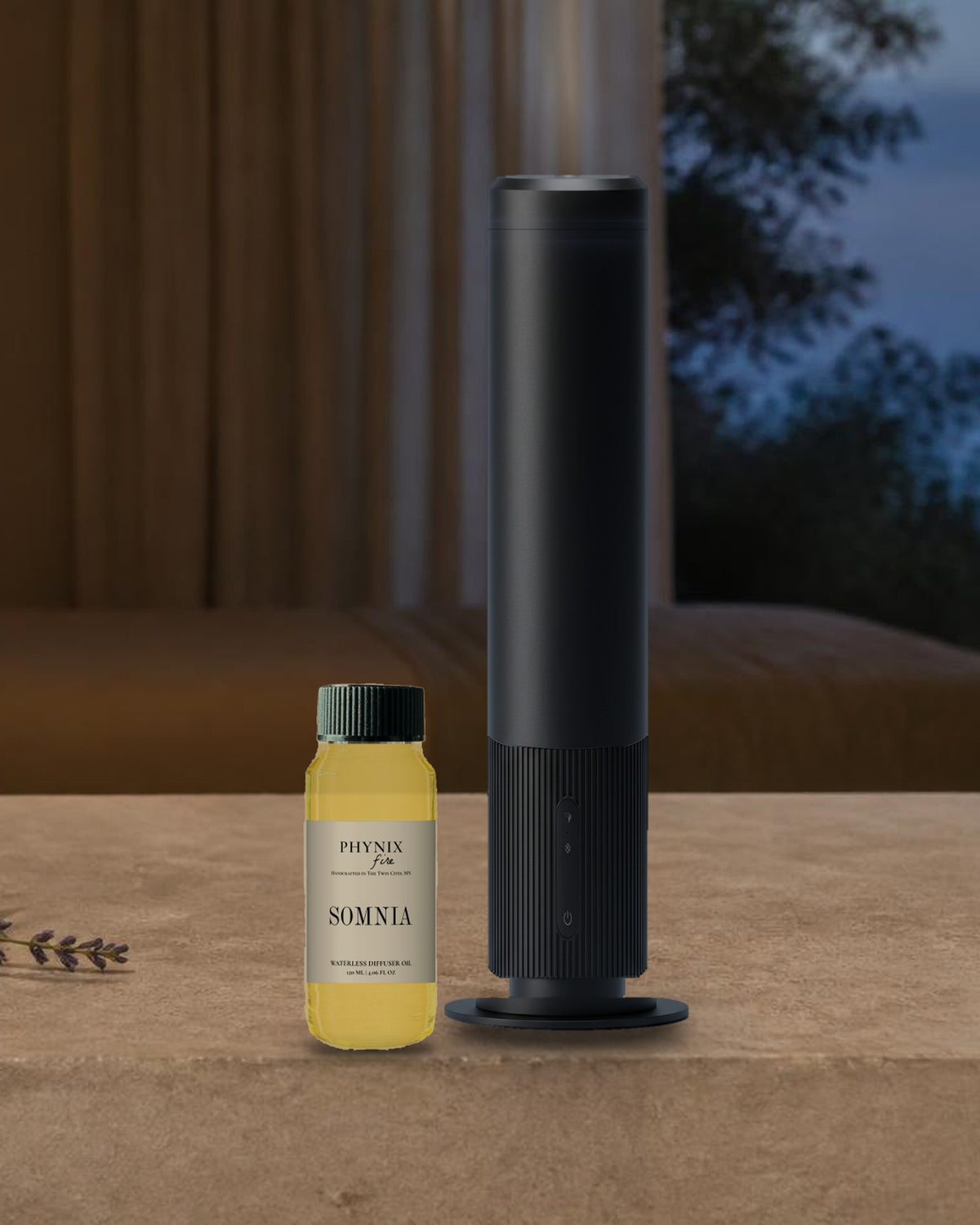 SOMNIA Waterless Diffuser Oil with the PRO, cordless cold-air diffusion