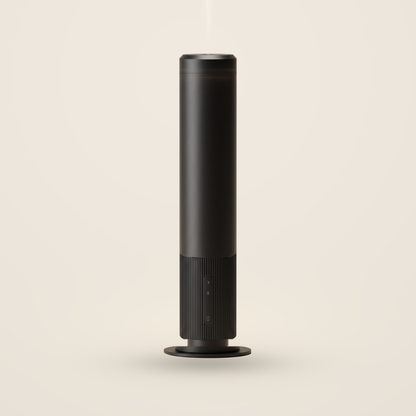 Phynix Fire Studios Waterless Diffuser PRO cordless cold-air diffuser in black, front view on a neutral ground