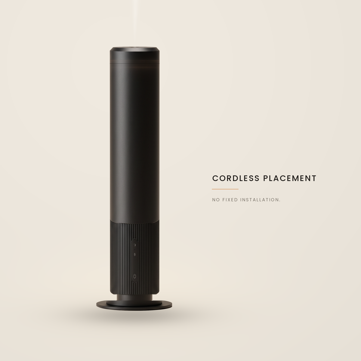Waterless Diffuser PRO shown freestanding — cordless placement with no fixed installation required