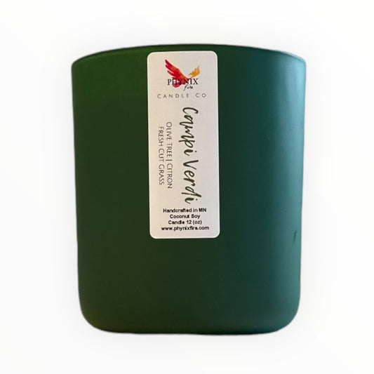 Campi Verdi (Green Fields) (Fresh Cut Grass | Olive Leaf | Citron) 12 oz Candle
