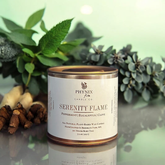 Serenity Flame - 7.5 oz Travel Tin Candle