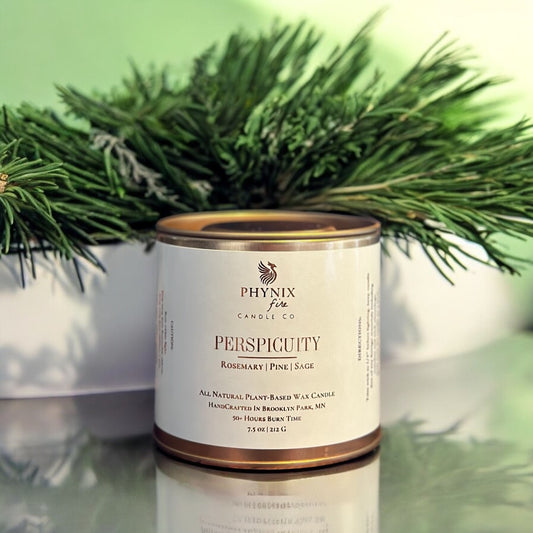 Perspicuity - 7.5 oz Travel Tin Candle