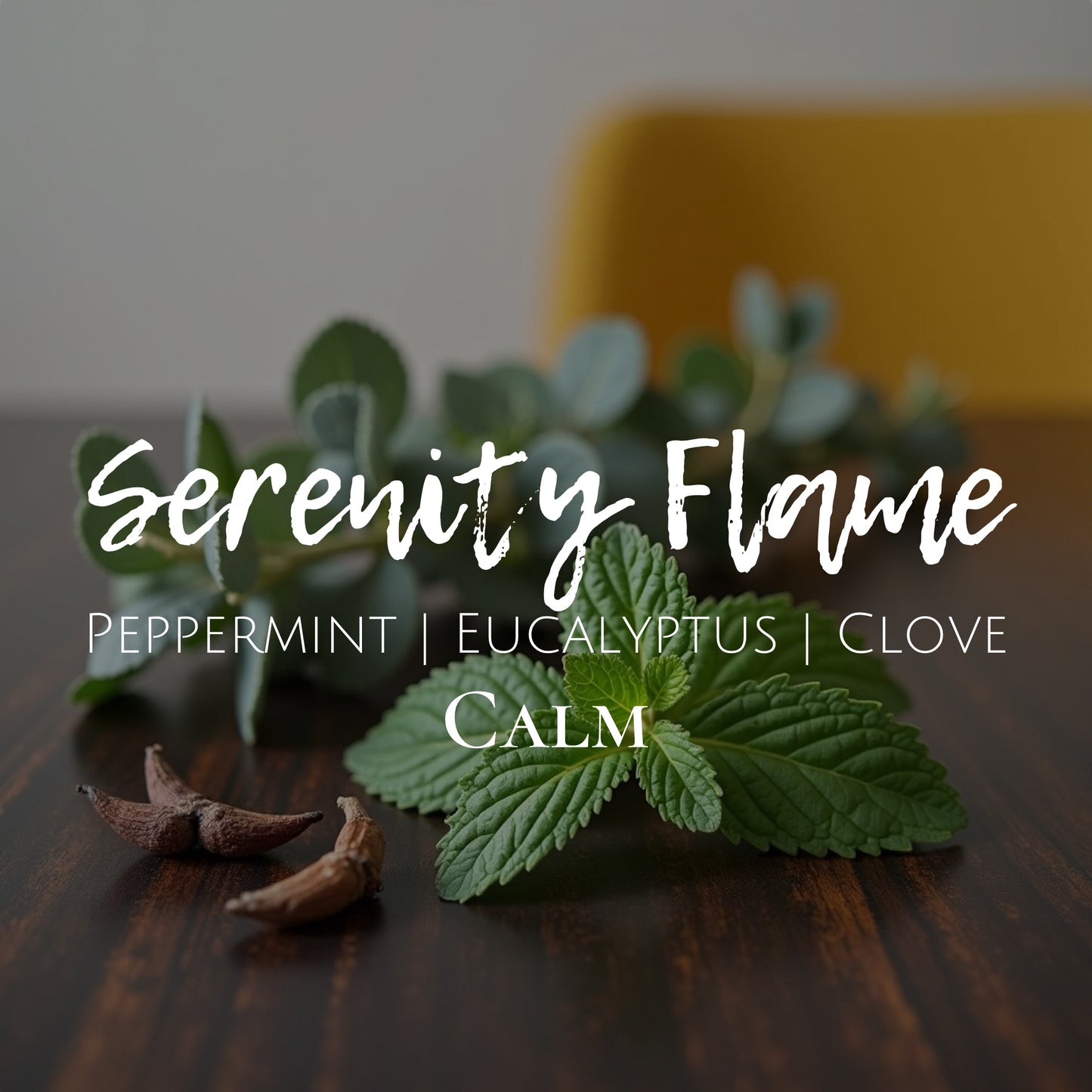 Serenity Flame - Calm - Scented Crystals - Peppermint | Eucalyptus | Clove