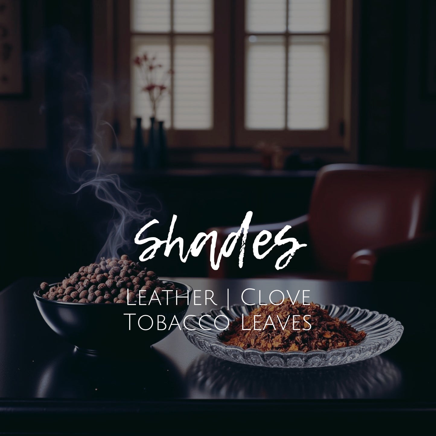 Shades - 8 oz Candle - Leather | Clove | Tobacco Leaves