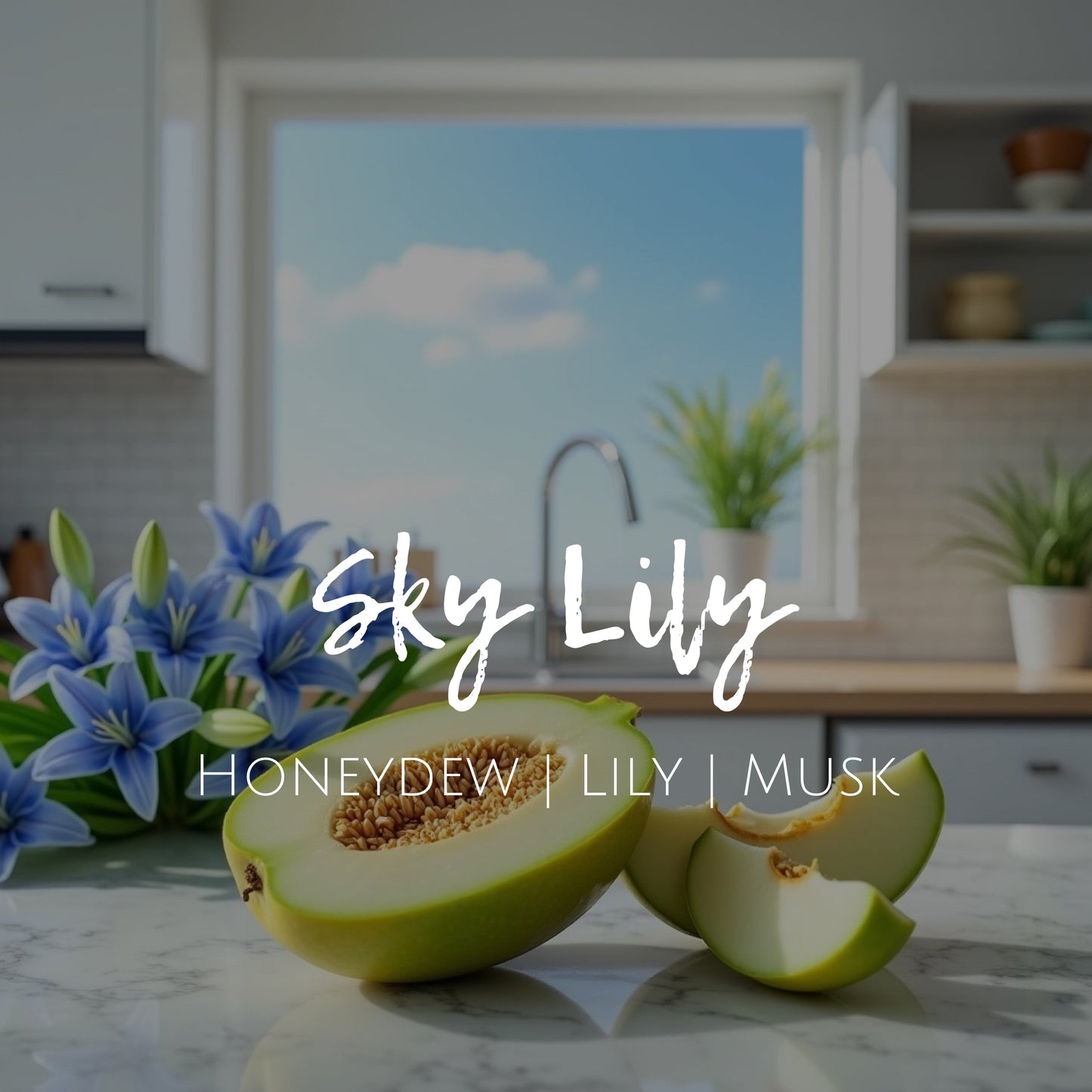 Sky Lily - 8 oz Candle - Honeydew | Lily | Musk