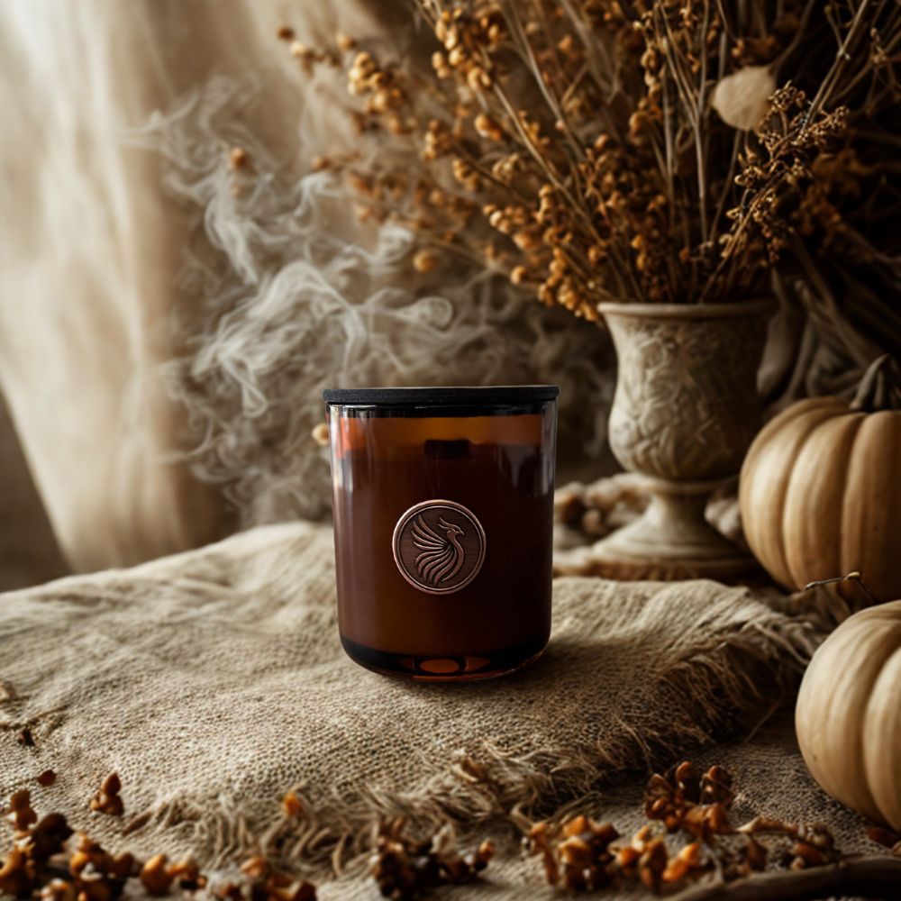 Harvest Moon - 12 oz Refillable Candle