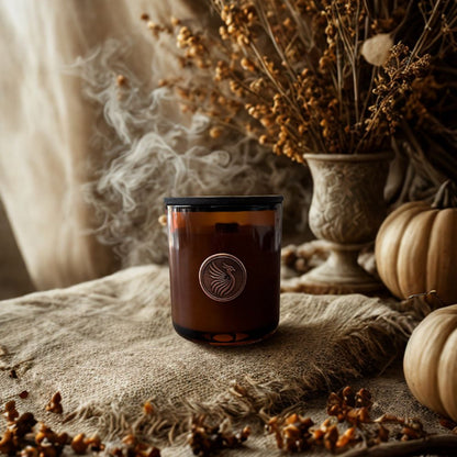 Harvest Moon - 12 oz Refillable Candle