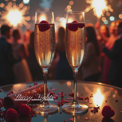 Champagne Kiss - 12 oz Candle - Pink Raspberry | Champagne | Geranium